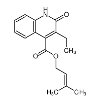 3-methylbut-2-en-1-yl 3-ethyl-2-oxo-1,2-dihydroquinoline-4-carboxylate_197772-58-0