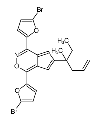 1,4-bis(5-bromofuran-2-yl)-6-(3-methylhex-5-en-3-yl)cyclopenta[d][1,2]oxazine_197773-61-8