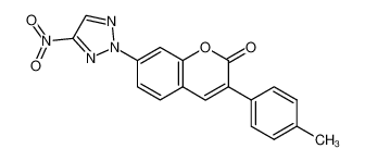 7-(4-nitro-[1,2,3]triazol-2-yl)-3-p-tolyl-chromen-2-one_19778-45-1