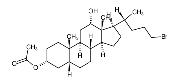 3α-acetoxy-24-bromo-12α-hydroxy-5β-cholane_197784-21-7