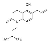 6-allyl-5-hydroxy-1-(3-methylbut-2-en-1-yl)-3,4-dihydroquinolin-2(1H)-one_197785-63-0