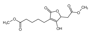 methyl 5-(4-hydroxy-5-(2-methoxy-2-oxoethyl)-2-oxo-2,5-dihydrofuran-3-yl)pentanoate_197788-36-6