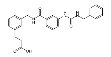 3-[[[[3-[[[(phenylmethyl)amino]carbonyl]amino]phenyl]carbonyl]amino]methyl]benzenepropanoic acid_197790-58-2