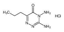 3,4-diamino-6-propyl-1,2,4-triazin-5(4H)-one hydrochloride_197793-93-4
