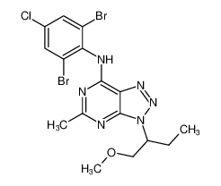 N-(2,6-dibromo-4-chlorophenyl)-3-(1-methoxybutan-2-yl)-5-methyl-3H-[1,2,3]triazolo[4,5-d]pyrimidin-7-amine_197800-68-3