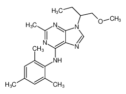 N-mesityl-9-(1-methoxybutan-2-yl)-2-methyl-9H-purin-6-amine_197801-55-1