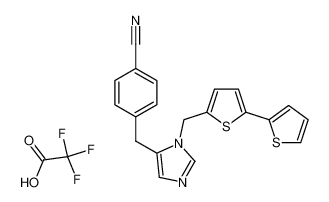 1-(5-(Thien-2-yl)thien-2-ylmethyl)-5-(4-cyanobenzyl)imidazole trifluoroacetic acid salt_197807-48-0