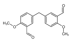 5-(3-formyl-4-methoxybenzyl)-2-methoxybenzaldehyde_19782-48-0