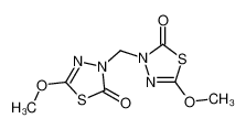 5,5'-dimethoxy-3H,3'H-3,3'-methanediyl-bis-[1,3,4]thiadiazol-2-one_19783-27-8