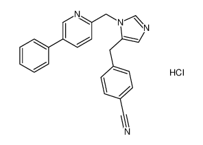 4-((1-((5-phenylpyridin-2-yl)methyl)-1H-imidazol-5-yl)methyl)benzonitrile hydrochloride_197847-76-0