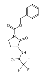 2-Oxo-3-(2,2,2-trifluoro-acetylamino)-pyrrolidine-1-carboxylic acid benzyl ester_197892-37-8