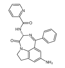 (3R)-Pyridine-2-carboxylic acid (9-amino-4-oxo-1-phenyl-3,4,6,7-tetrahydro [1,4]diazepino [6,7,1-hi]indol-3-yl) amide_197894-83-0