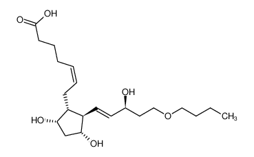 (Z)-7-((1R,2R,3R,5S)-2-((S,E)-5-butoxy-3-hydroxypent-1-en-1-yl)-3,5-dihydroxycyclopentyl)hept-5-enoic acid_197898-91-2
