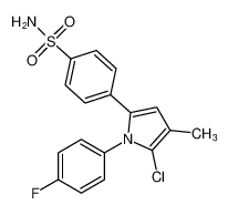4-(5-chloro-1-(4-fluorophenyl)-4-methyl-1H-pyrrol-2-yl)benzenesulfonamide_197904-52-2