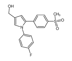 1-(4-fluorophenyl)-4-hydroxymethyl-2-(4-methylsulfonylphenyl)pyrrole_197904-61-3