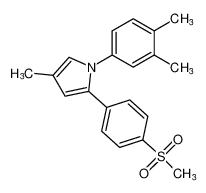 1-(3,4-dimethylphenyl)-4-methyl-2-(4-(methylsulfonyl)phenyl)-1H-pyrrole_197904-73-7