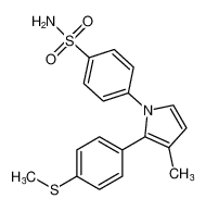 4-(3-methyl-2-(4-(methylthio)phenyl)-1H-pyrrol-1-yl)benzenesulfonamide_197905-06-9