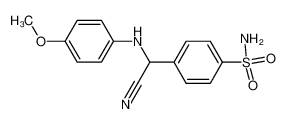 α-(4-methoxyanilino)-α-(4-sulfamoylphenyl)acetonitrile_197905-90-1
