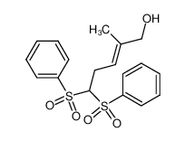 5,5-bis(phenylsulfonyl)-2-methyl-2-penten-1-ol_197917-41-2