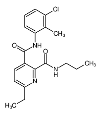 N3-(3-chloro-2-methylphenyl)-6-ethyl-N2-propylpyridine-2,3-dicarboxamide_197920-21-1