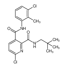 6-chloro-N3-(3-chloro-2-methylphenyl)-N2-neopentylpyridine-2,3-dicarboxamide_197920-28-8