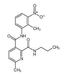 6-methyl-N3-(2-methyl-3-nitrophenyl)-N2-propylpyridine-2,3-dicarboxamide_197921-04-3