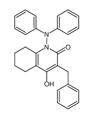 3-benzyl-1-diphenylamino-4-hydroxy-5,6,7,8-tetrahydro-1H-quinolin-2-one_19795-32-5