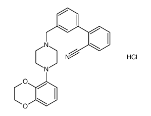 3'-((4-(2,3-dihydrobenzo[b][1,4]dioxin-5-yl)piperazin-1-yl)methyl)-[1,1'-biphenyl]-2-carbonitrile hydrochloride_197954-87-3