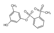 3-hydroxy-5-methylphenyl 2-(methylsulfonyl)benzenesulfonate_197960-66-0