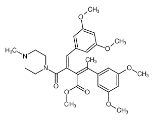 (1Z,3E)-1-methyl-1-(3,5-dimethoxyphenyl)-2-methoxycarbonyl-3-(4-methylpiperazin-1-yl)carbonyl-4-(3,5-dimethoxyphenyl)butadiene_197980-03-3