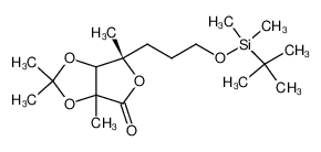 (S)-6-[3-(tert-Butyl-dimethyl-silanyloxy)-propyl]-2,2,3a,6-tetramethyl-dihydro-furo[3,4-d][1,3]dioxol-4-one_198009-08-4