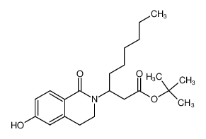 3-(6-Hydroxy-1-oxo-3,4-dihydro-1H-isoquinolin-2-yl)-nonanoic acid tert-butyl ester_198011-06-2