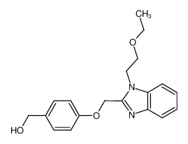 4-[N-(2-ethoxyethyl)benzimidazol-2-ylmethoxy]benzyl alcohol_198013-44-4