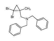 Dibenzyl-((S)-2,2-dibromo-1-methyl-cyclopropylmethyl)-amine_198015-68-8