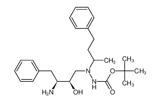 t-Butyl 3-(1-methyl-3-phenylpropyl)-3-[(2R,3S)-2-hydroxy-3-amino-4-phenylbutyl]carbazate_198020-21-2
