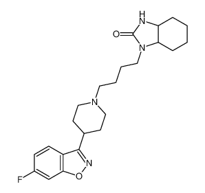 1-(4-(4-(6-fluorobenzo[d]isoxazol-3-yl)piperidin-1-yl)butyl)octahydro-2H-benzo[d]imidazol-2-one_198022-35-4