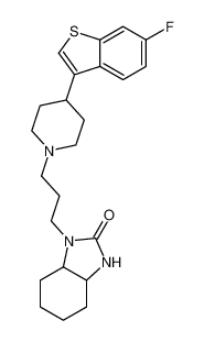 1-(3-(4-(6-fluorobenzo[b]thiophen-3-yl)piperidin-1-yl)propyl)octahydro-2H-benzo[d]imidazol-2-one_198022-40-1