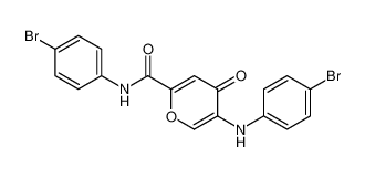 N-(4-bromophenyl)-5-((4-bromophenyl)amino)-4-oxo-4H-pyran-2-carboxamide_198062-72-5