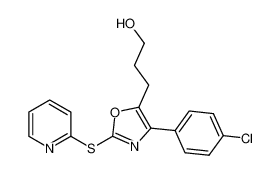 4-(4-chlorophenyl)-2-(2-pyridinylsulfanyl)-5-oxazolepropanol_198064-45-8
