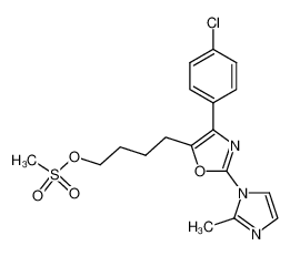 4-[4-(4-chlorophenyl)-2-(2-methyl-1-imidazolyl)-5-oxazolyl]butyl methanesulfonate_198064-71-0