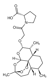 (2-(((3R,5aS,6R,8aS,9R,10S,12R,12aR)-3,6,9-trimethyldecahydro-12H-3,12-epoxy[1,2]dioxepino[4,3-i]isochromen-10-yl)oxy)acetyl)-L-proline_198067-47-9