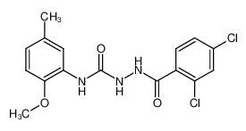 2-(2,4-dichlorobenzoyl)-N-(2-methoxy-5-methylphenyl)hydrazine-1-carboxamide_198067-81-1