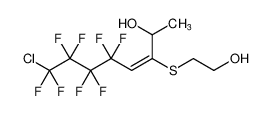 (E)-8-chloro-5,5,6,6,7,7,8,8-octafluoro-3-((2-hydroxyethyl)thio)oct-3-en-2-ol_198074-18-9