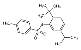 Toluene-4-thiosulfonic acid S-(2-tert-butyl-5-isopropyl-phenyl) ester_198123-73-8