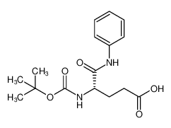 (S)-4-((tert-butoxycarbonyl)amino)-5-oxo-5-(phenylamino)pentanoic acid_198134-06-4