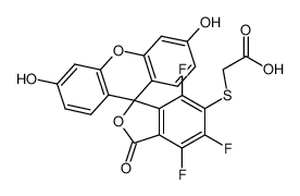 6-(carboxymethyl)thio-4,5,7-trifluorofluorescein_198139-48-9