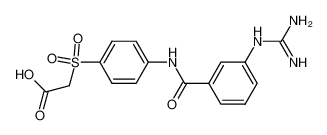 [[4-[[[3-[(aminoiminomethyl)amino]phenyl]carbonyl]amino]phenyl]sulfonyl]acetic acid_198151-04-1