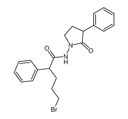 5-Bromo-2-phenyl-pentanoic acid (2-oxo-3-phenyl-pyrrolidin-1-yl)-amide_19818-66-7