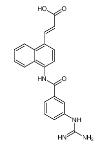 3-[4-[[[3-[(aminoiminomethyl)amino]phenyl]carbonyl]amino]naphthalen-1-yl]-2E-propenoic acid_198192-83-5
