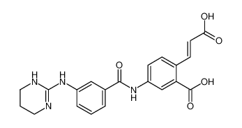 (E)-2-(2-carboxyvinyl)-5-(3-((1,4,5,6-tetrahydropyrimidin-2-yl)amino)benzamido)benzoic acid_198193-38-3